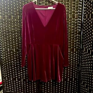 Candie’s Pink Velvet Romper XXL